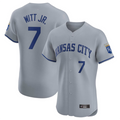 Custom #7 Gray KC Baseball Shirt Top