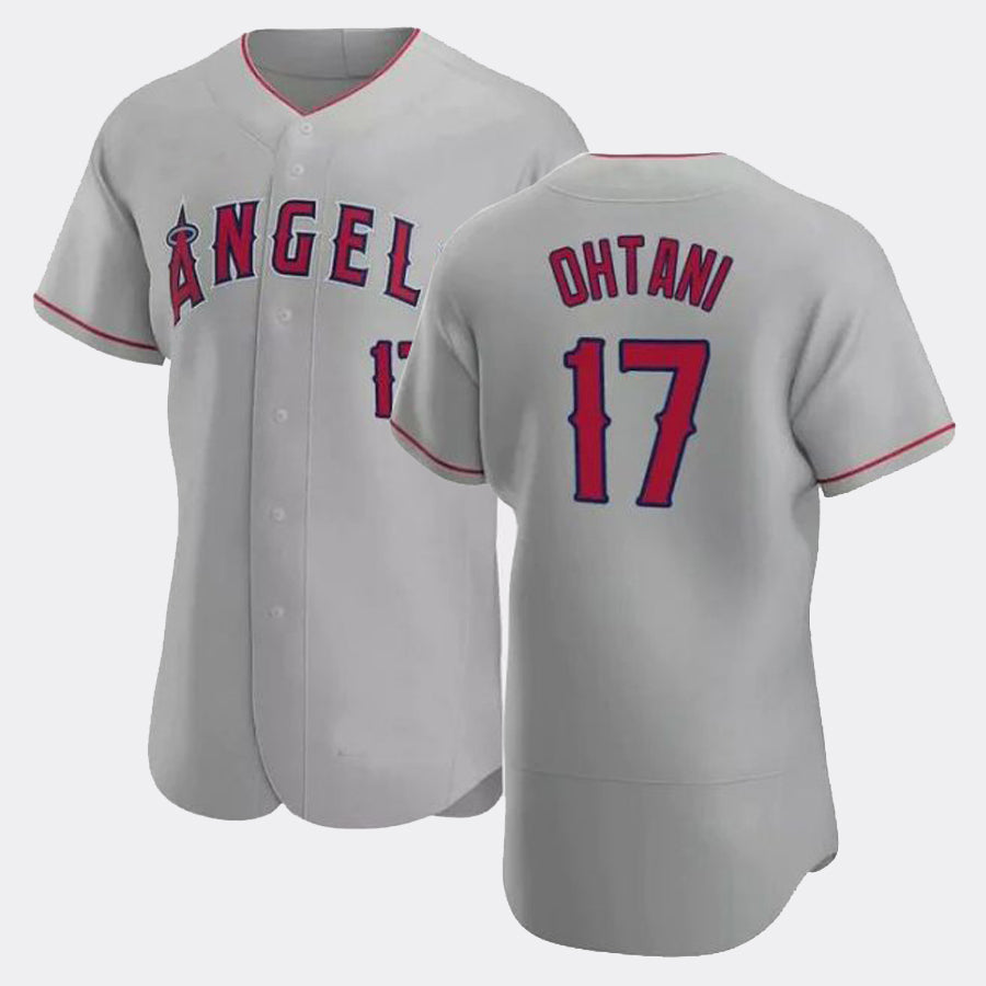 Custom #17 Gray LAA Baseball Shirt Top