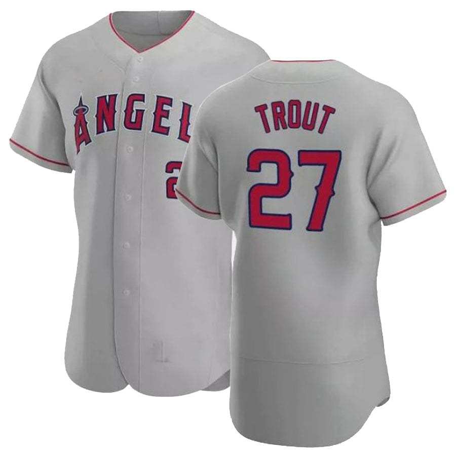 Custom #27 Gray LAA Baseball Shirt Top