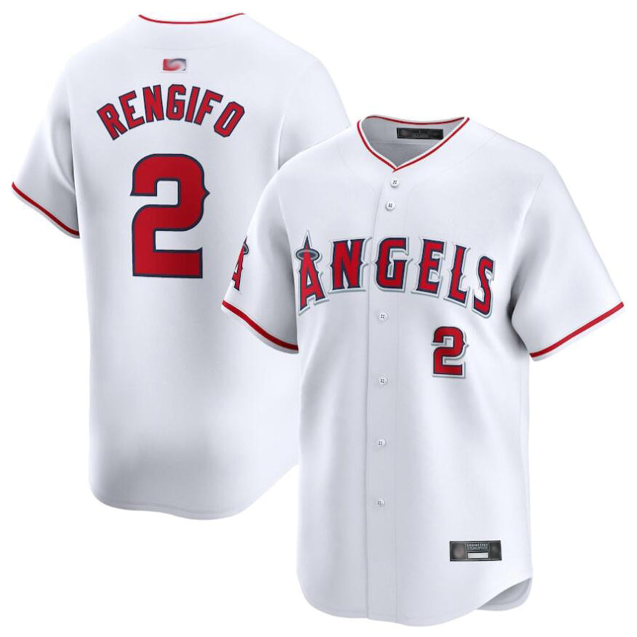 Custom #2 White LAA Baseball Shirt Top