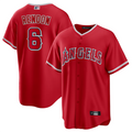 Custom #6 Red LAA Baseball Shirt Top