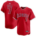 Custom #7 Red LAA Baseball Shirt Top