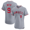 Custom #9 Gray LAA Baseball Shirt Top
