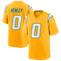 Custom #0 Gold LAC Football Shirt Top