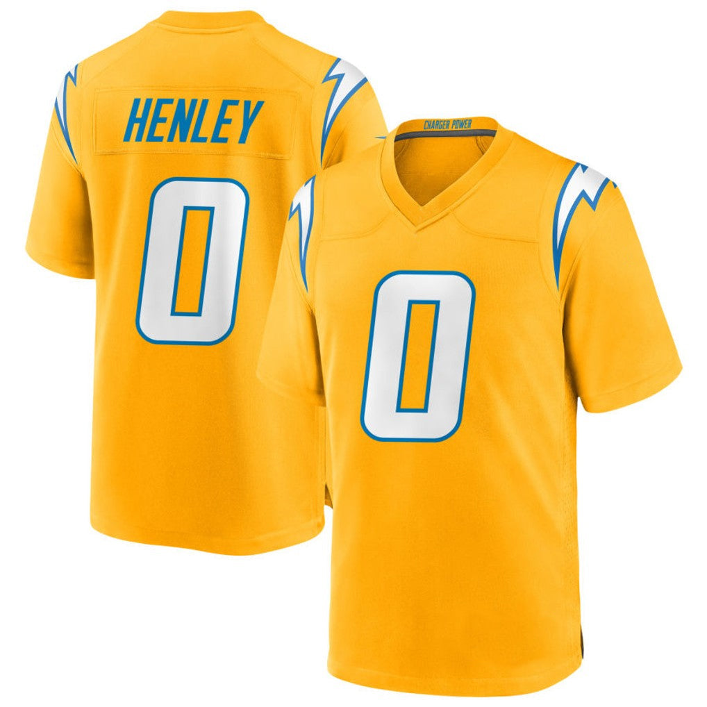 Custom #0 Gold LAC Football Shirt Top