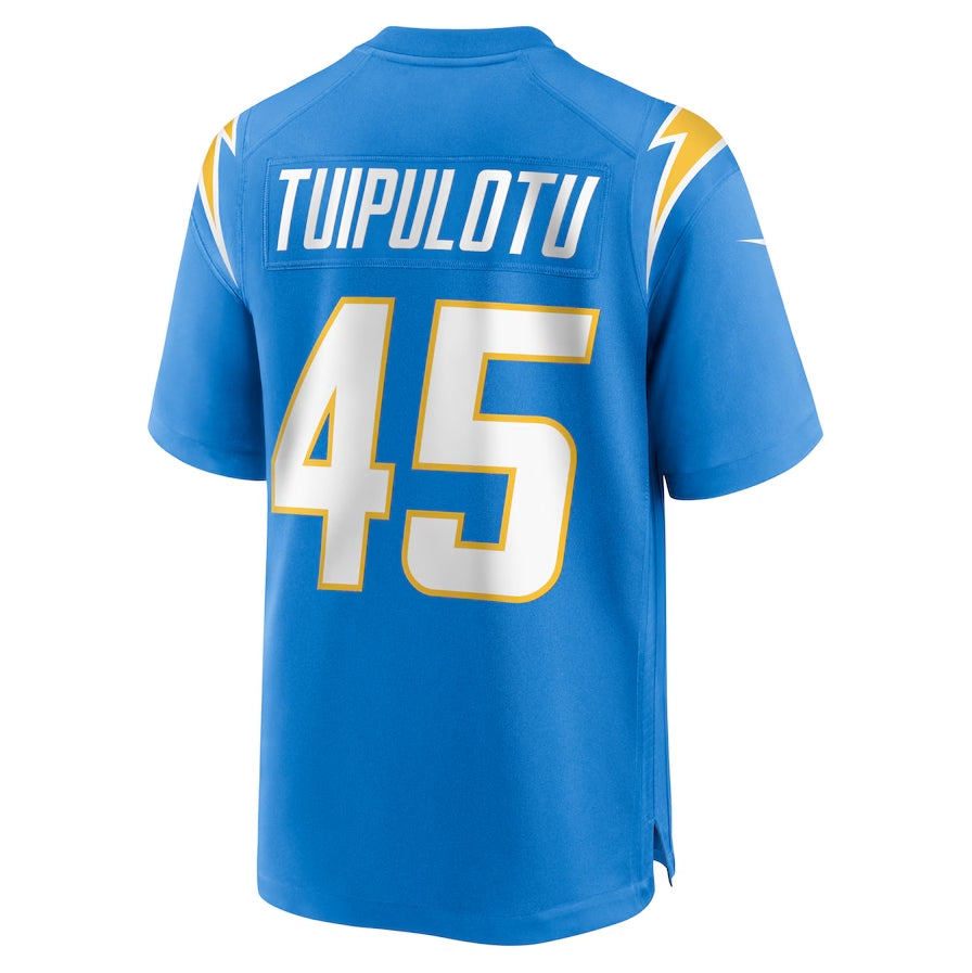 Custom #45 Powder Blue LAC Football Shirt Top