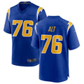 Custom #76 Royal LAC Football Shirt Top