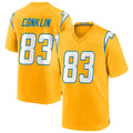 Custom #83 Gold LAC Football Shirt Top