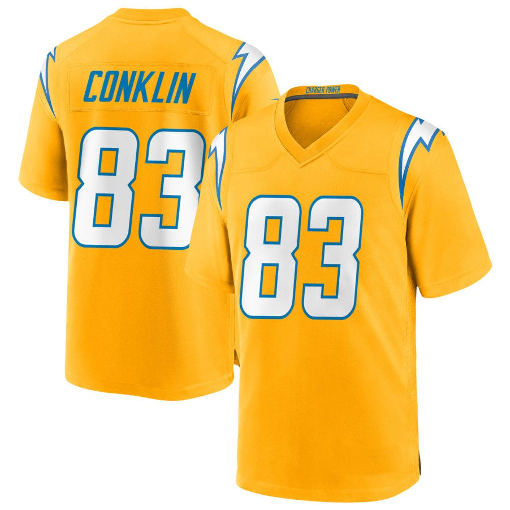 Custom #83 Gold LAC Football Shirt Top
