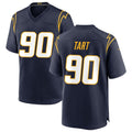 LA.Chargers #90 Teair Tart Player Navy Home Game Football Jerseys