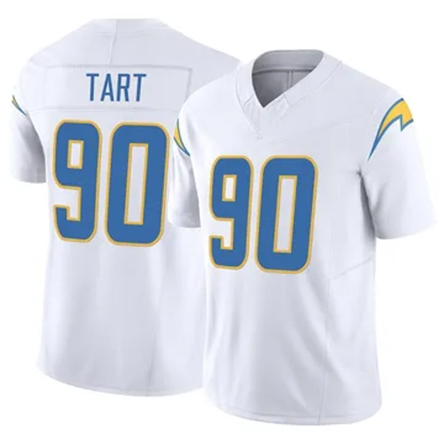 Custom #90 White LAC Football Shirt Top