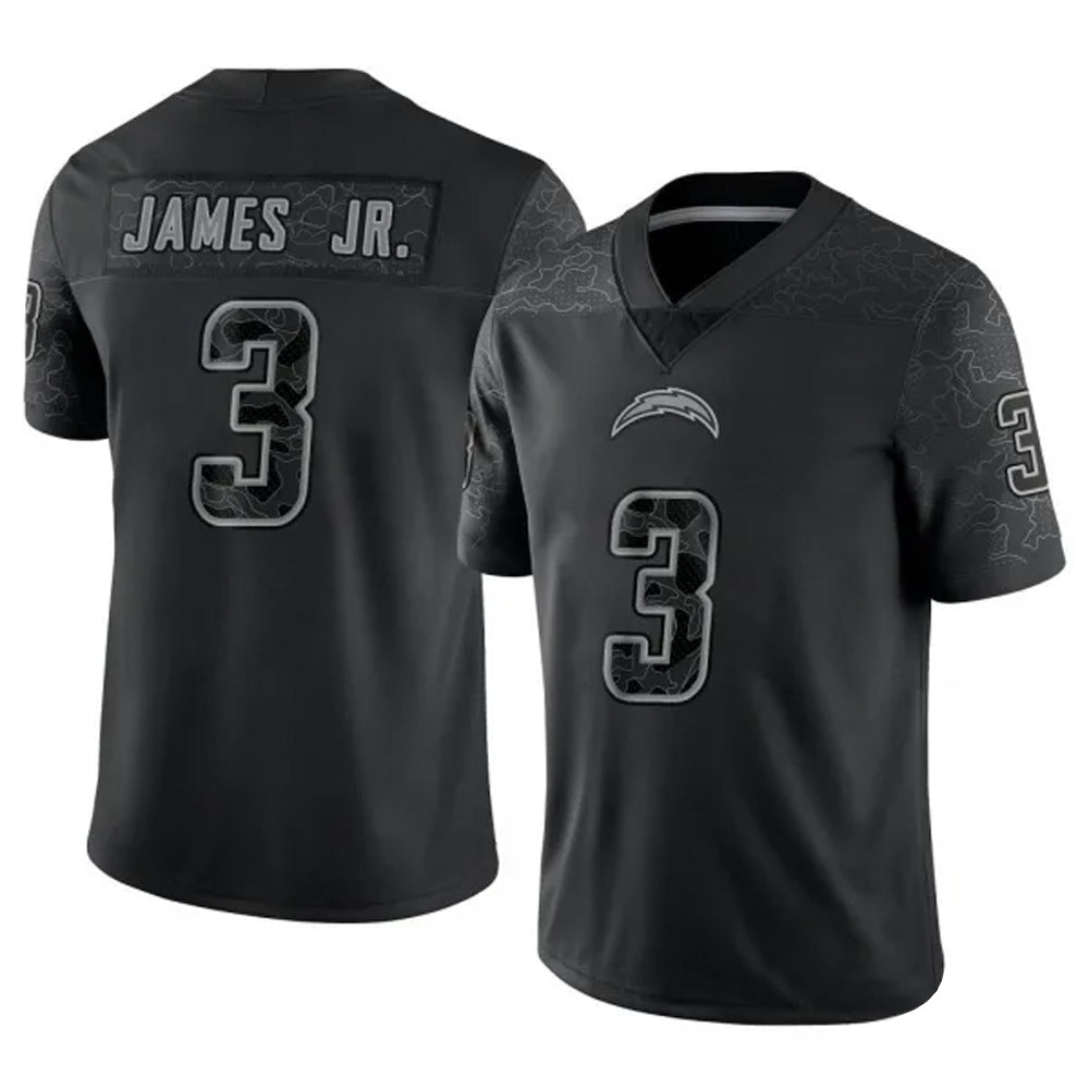 H.Texans #3 Tank Dell Player Black RFLCTV Limited Football Jerseys