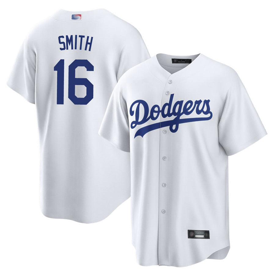 Custom #16 White LAD Baseball Shirt Top