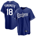 Custom #18 Royal LAD Baseball Shirt Top