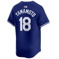 Custom #18 Royal LAD Baseball Shirt Top