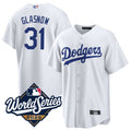 Custom #31 White LAD Baseball Shirt Top