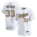 Custom #33 Gold LAD Baseball Shirt Top