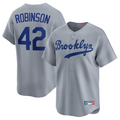 Custom #42 Gray Throwback LAD Baseball Shirt Top