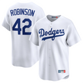 LA.Dodgers #42 Jackie Robinson Player White Throwback Limited Baseball Jerseys