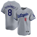 Custom #8 Gray LAD Baseball Shirt Top