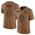 Custom #0 Brown LAR Football Shirt Top