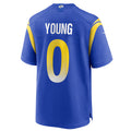Custom #0 Royal LAR Football Shirt Top