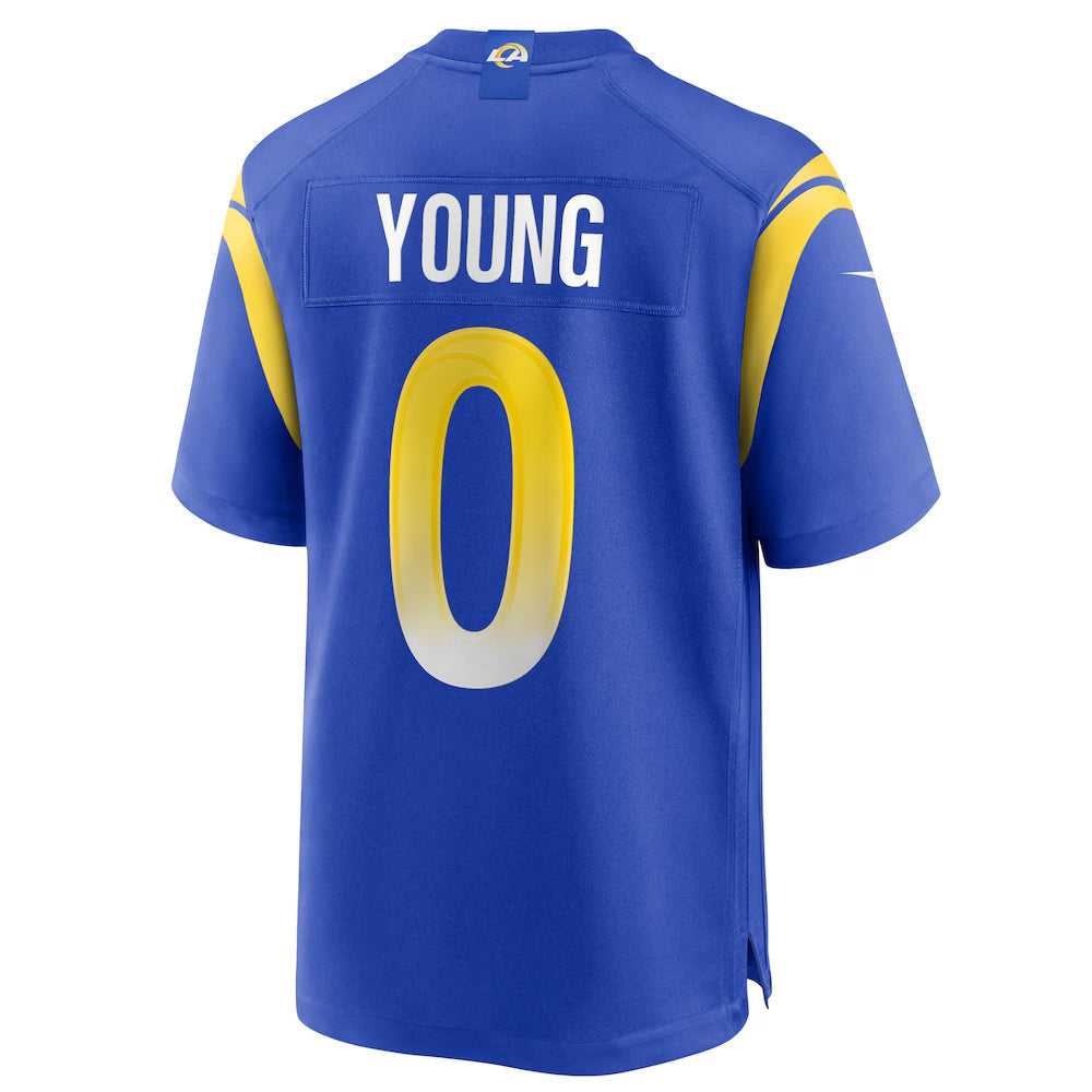 Custom #0 Royal LAR Football Shirt Top