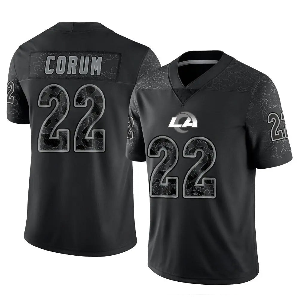 Custom #22 Black LAR Football Shirt Top