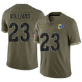 Custom #23 Olive LAR Football Shirt Top