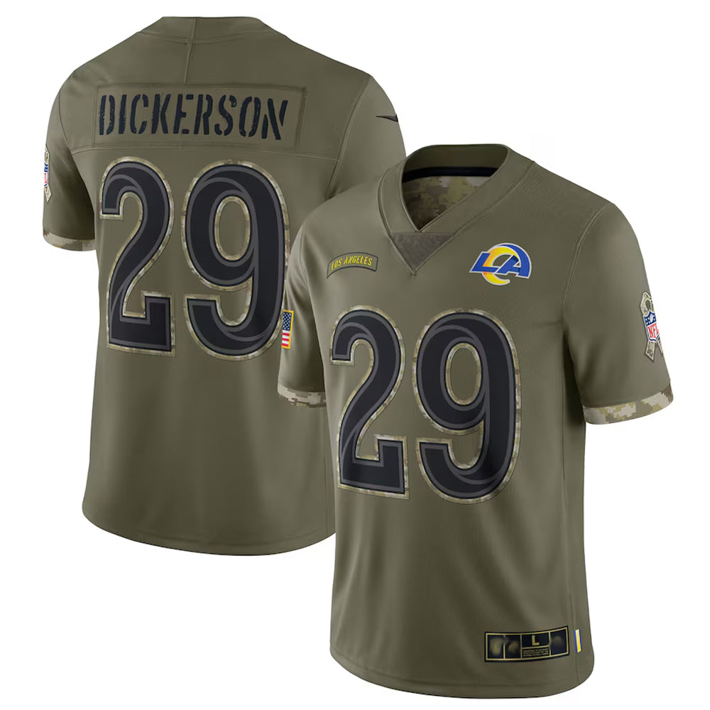 Custom #29 Olive LAR Football Shirt Top