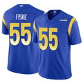 Custom #55 Royal LAR Football Shirt Top