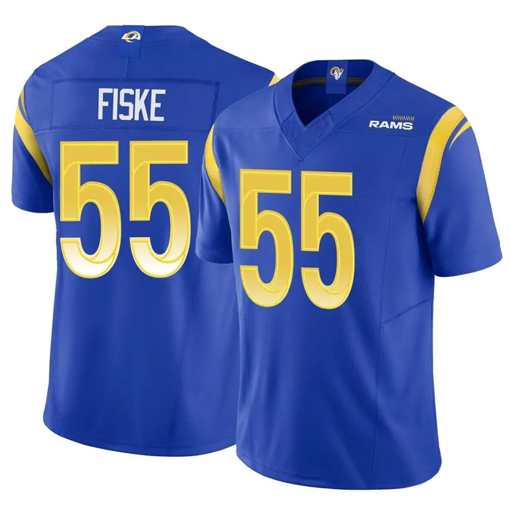 Custom #55 Royal LAR Football Shirt Top