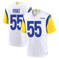 Custom #55 White LAR Football Shirt Top