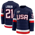 Dylan Larkin USA 2025 4 Nations Face-Off Premium Jersey - Navy