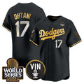 Custom #17 Black LAD Baseball Shirt Top