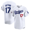 Custom #17 White World Series Champions LAD Baseball Shirt Top