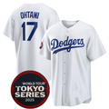 Custom #17 White 2025 LAD Baseball Shirt Top