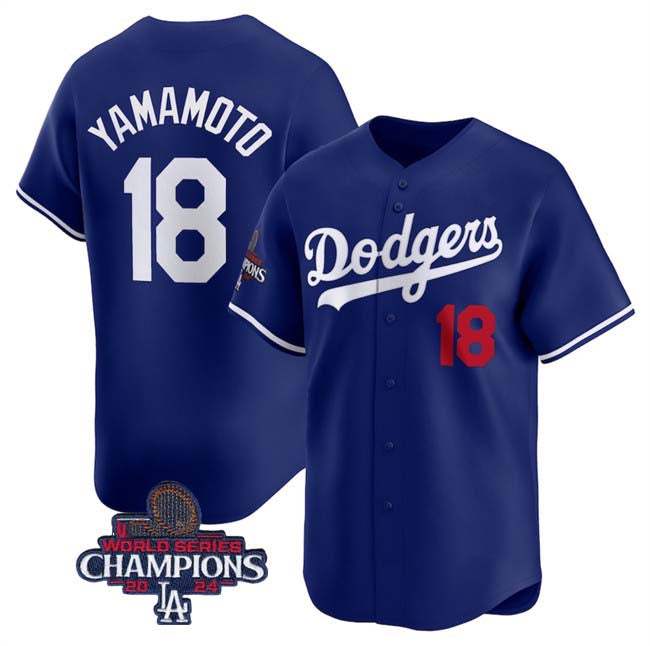 Custom #18 Royal LAD Baseball Shirt Top