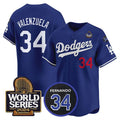 Custom #34 Royal LAD Baseball Shirt Top