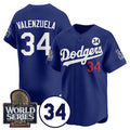Custom #34 Royal LAD Baseball Shirt Top