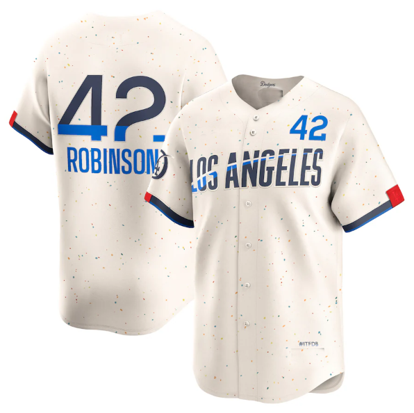 Custom #42 Cream City Connect LAD Baseball Shirt Top