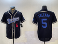 Custom #5 Black LAD Baseball Shirt Top