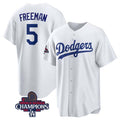 Custom #5 White LAD Baseball Shirt Top