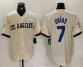 LA.Dodgers #7 Julio Urias Player Cream City Connect Limited Stitched Baseball Jerseys