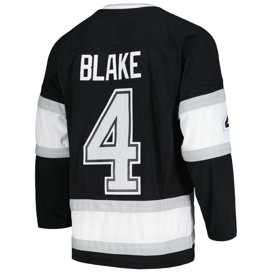 Custom #4 Black 1992 LAK Hockey Shirt Top