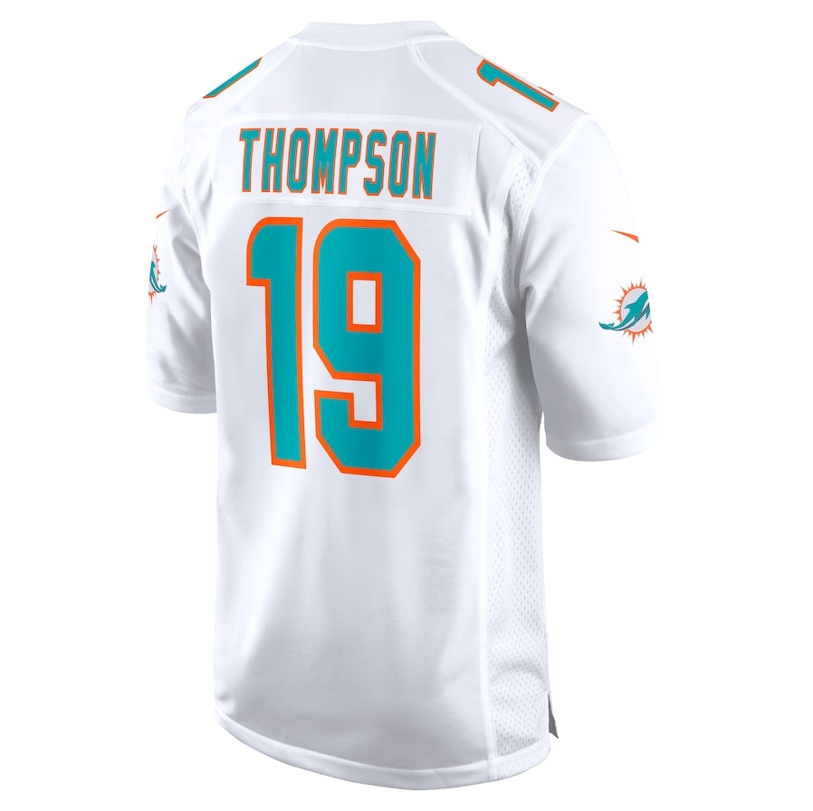 Custom #19 White MIA Football Shirt Top