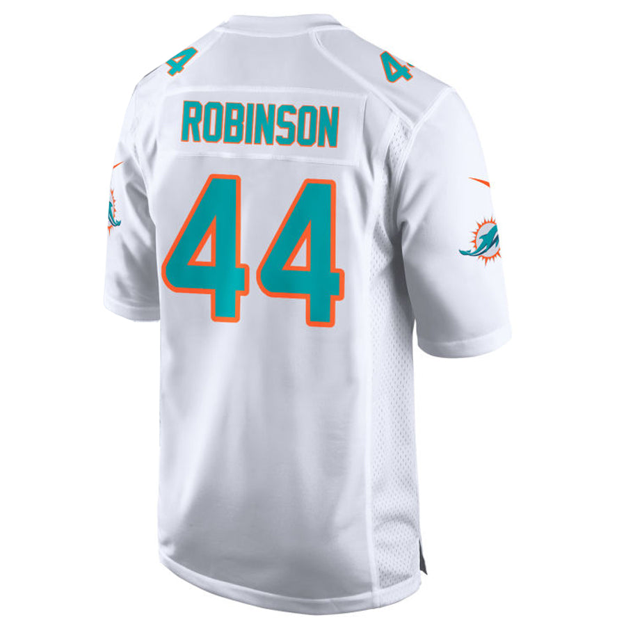 Custom #44 White MIA Football Shirt Top