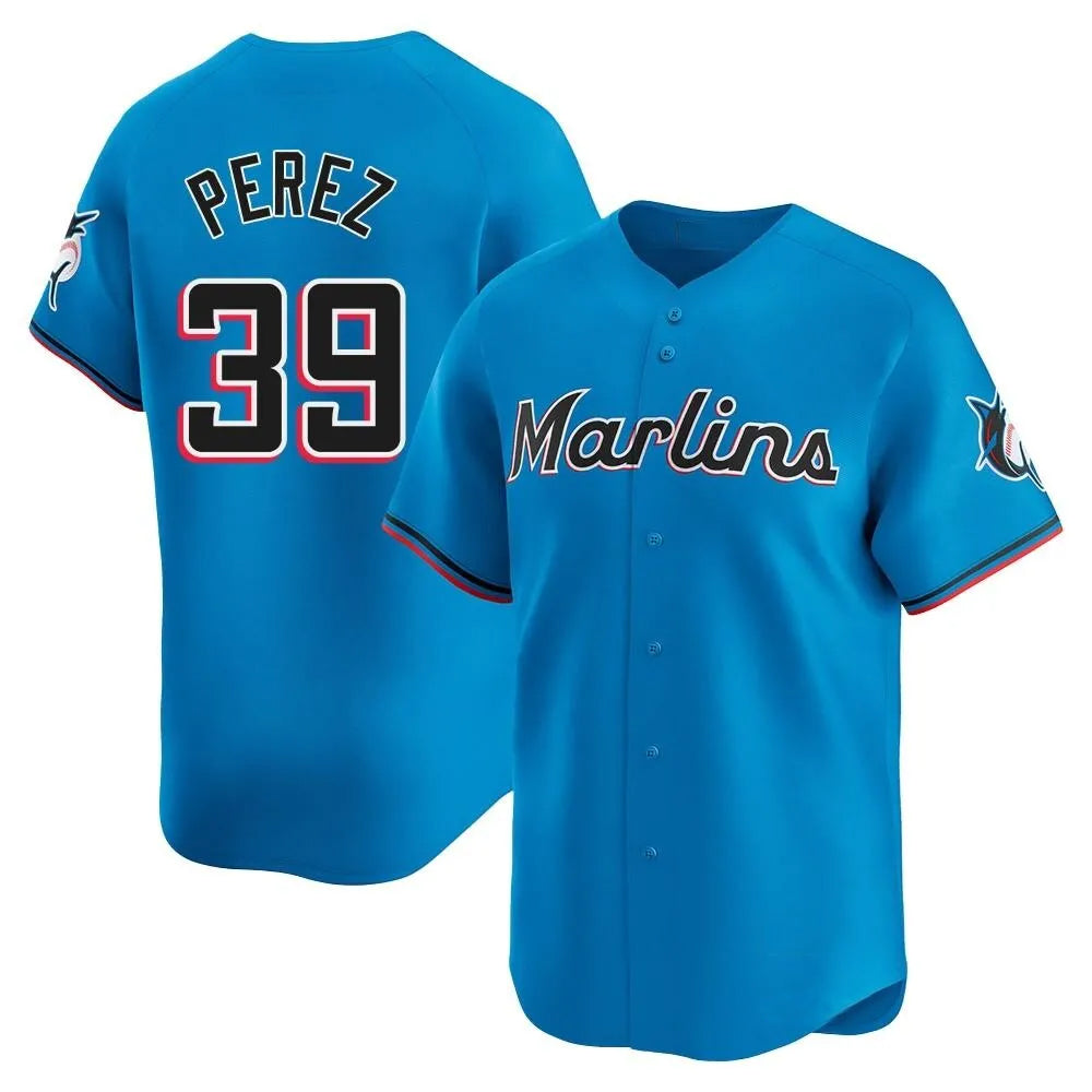 Custom #39 Blue City Connect MIA Baseball Shirt Top