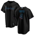 Custom #4 Black MIA Baseball Shirt Top