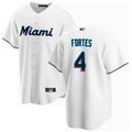 Custom #4 White MIA Baseball Shirt Top